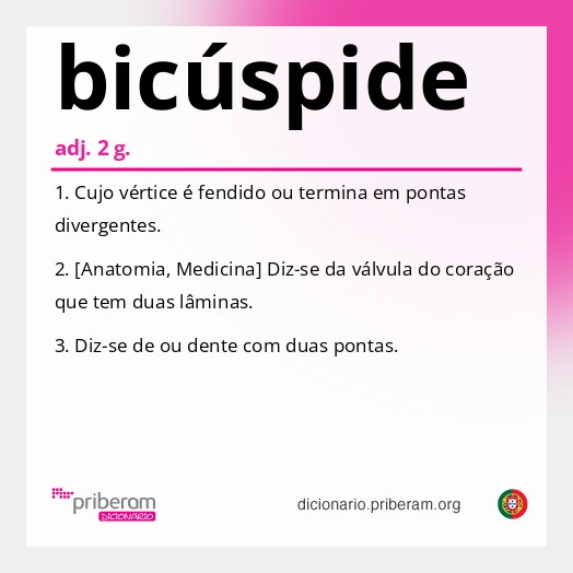 Significado de bicúspide