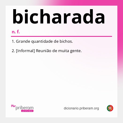 Significado de bicharada