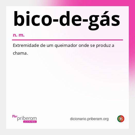 Significado de bico-de-gás