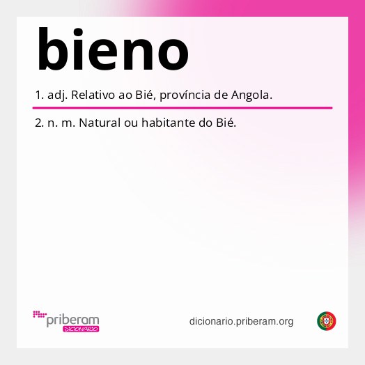 Significado de bieno