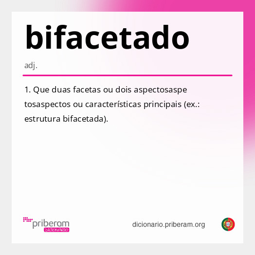 Significado de bifacetado