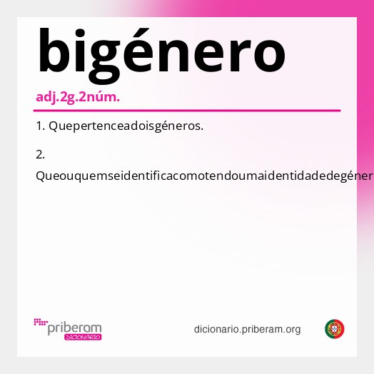 Significado de bigénero