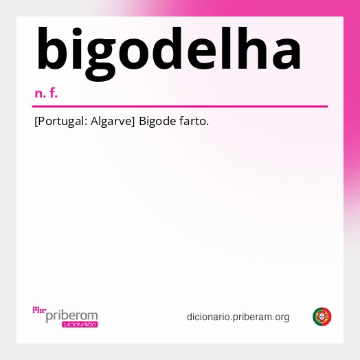 Significado de bigodelha