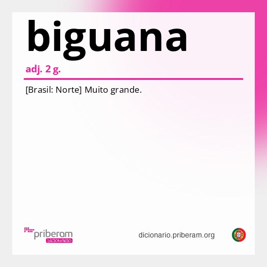Significado de biguana