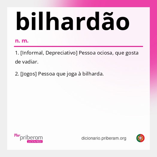 Significado de bilhardão