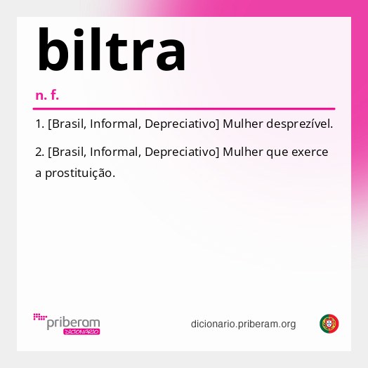 Significado de biltra