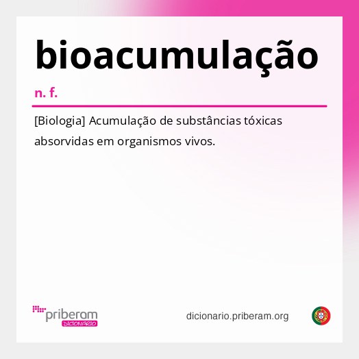 Significado de bioacumulação