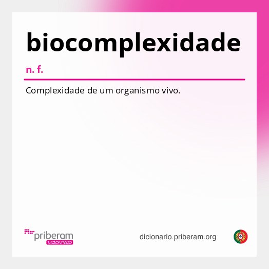 Significado de biocomplexidade