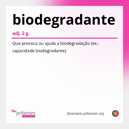 Significado de biodegradante