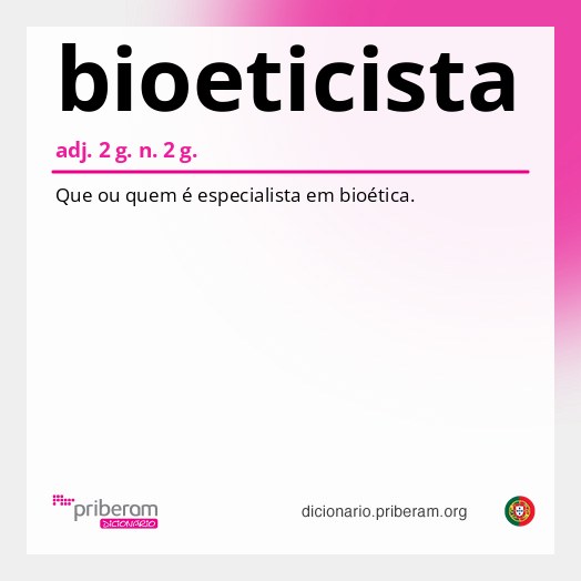 Significado de bioeticista