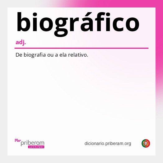 Significado de biográfico