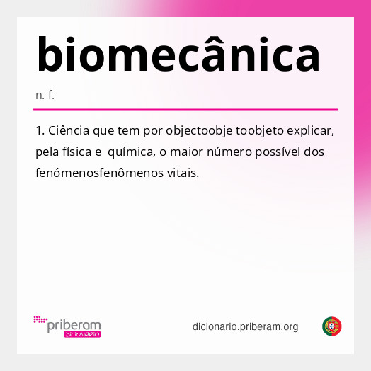 Significado de biomecânica