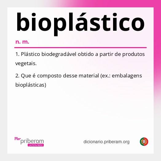 Significado de bioplástico