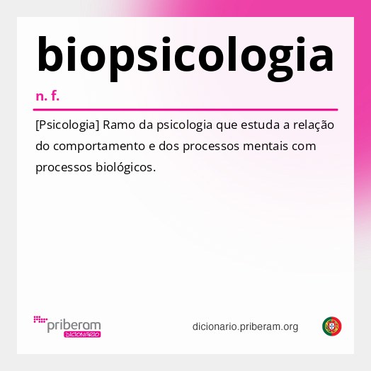 Significado de biopsicologia