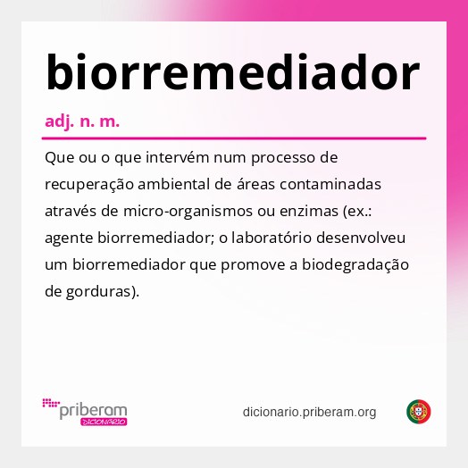 Significado de biorremediador