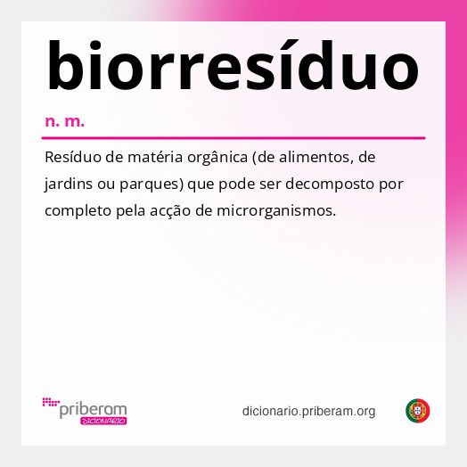 Significado de biorresíduo