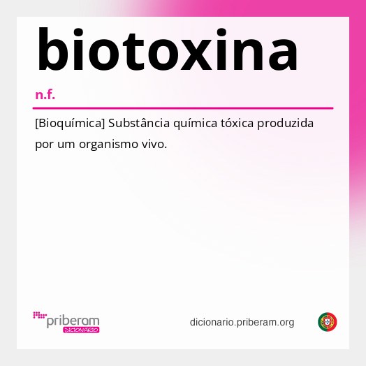 Significado de biotoxina