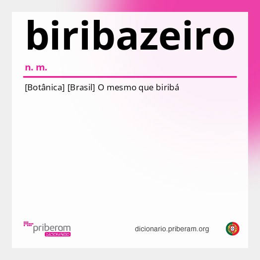 Significado de biribazeiro