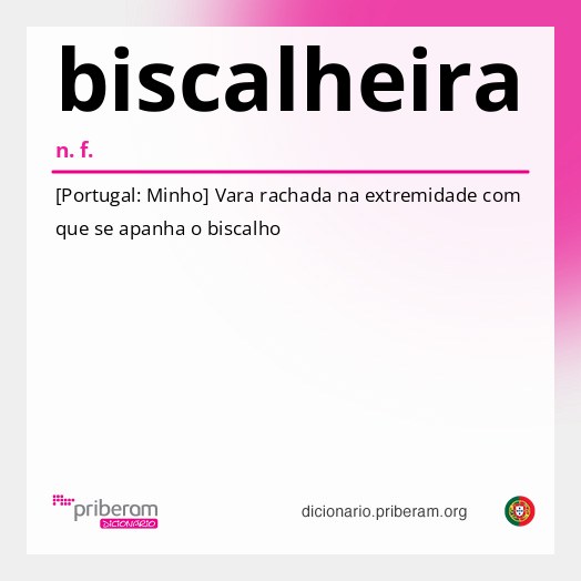 Significado de biscalheira