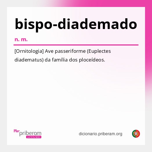 Significado de bispo-diademado