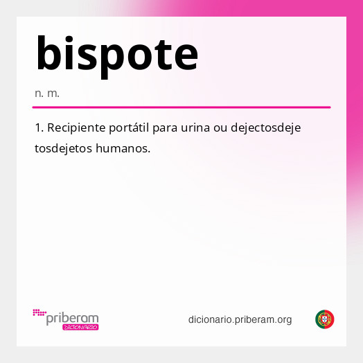 Significado de bispote