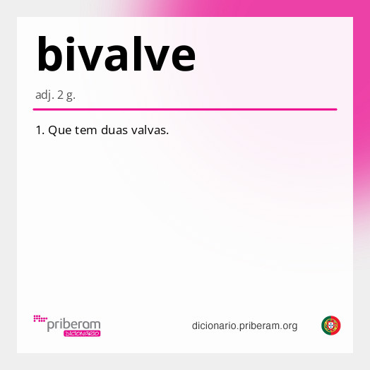 Significado de bivalve