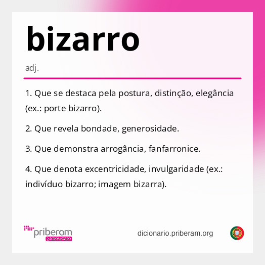 Significado de bizarro