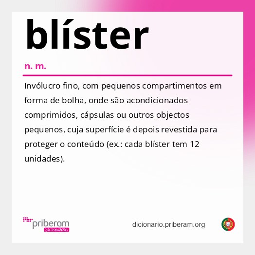Significado de blíster