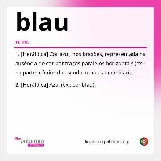 Significado de blau
