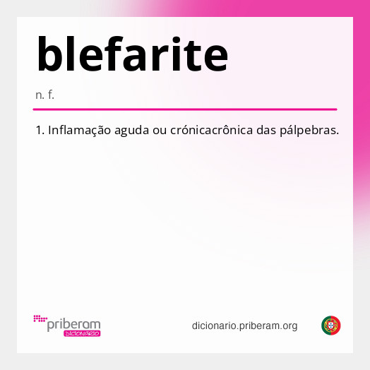 Significado de blefarite