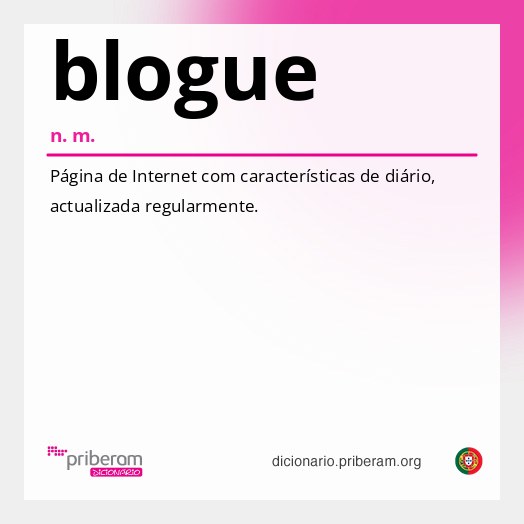 Significado de blogue
