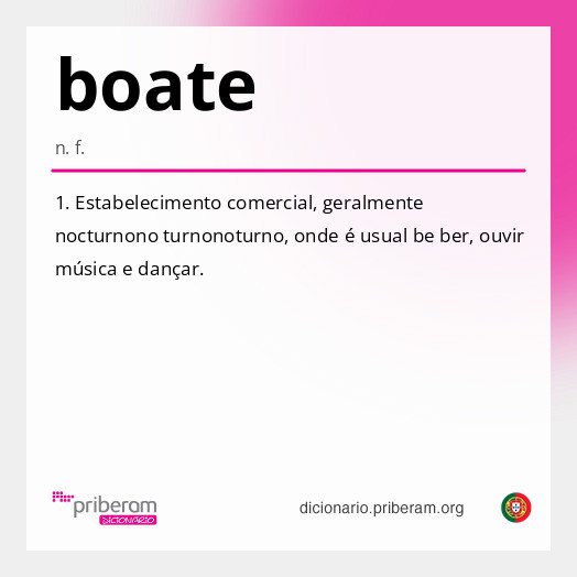 Significado de boate