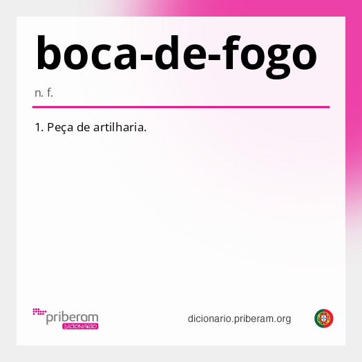 Significado de boca-de-fogo
