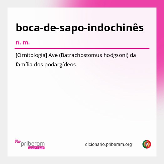 Significado de boca-de-sapo-indochinês