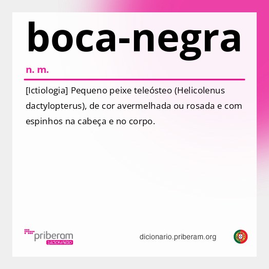 Significado de boca-negra