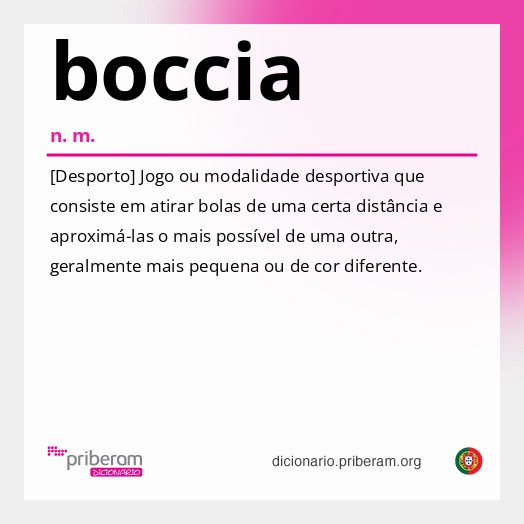 Significado de boccia