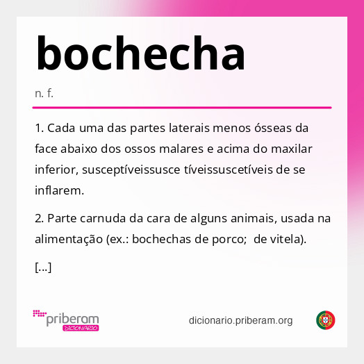 Significado de bochecha