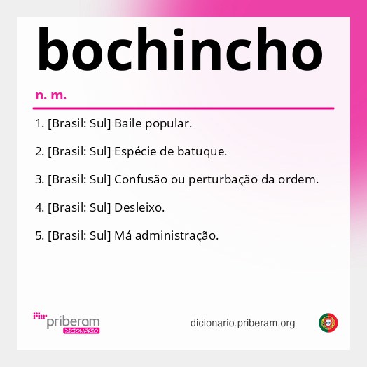 Significado de bochincho