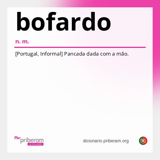 Significado de bofardo