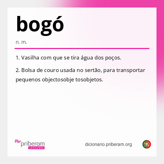 Significado de bogó