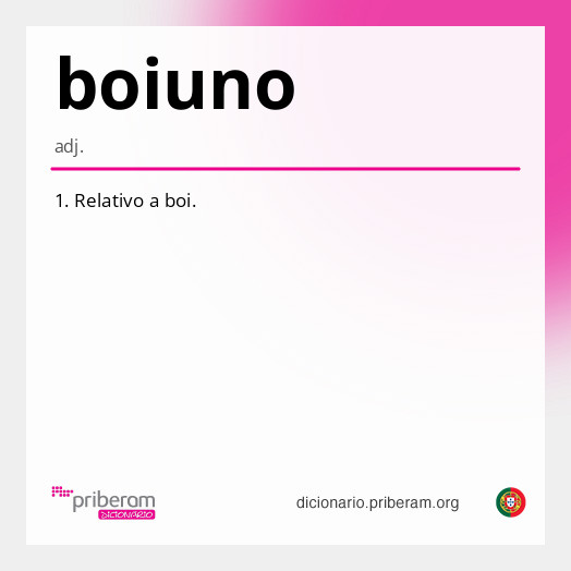Significado de boiuno