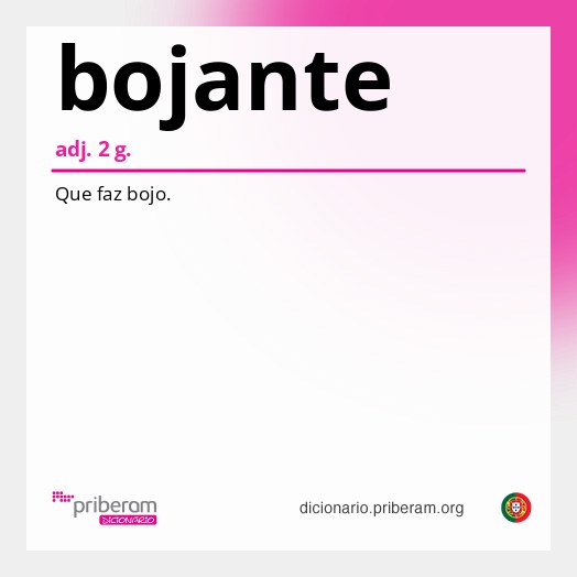 Significado de bojante