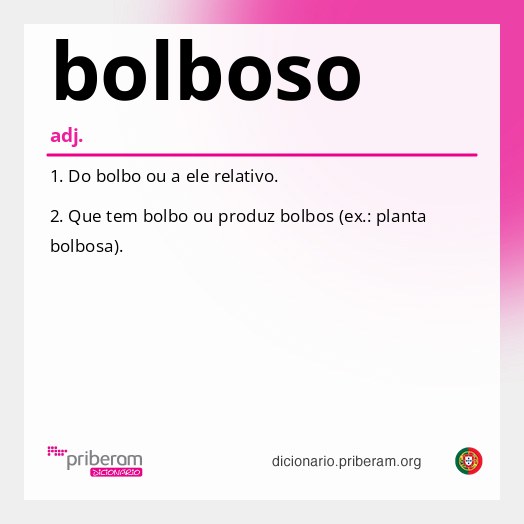 Significado de bolboso
