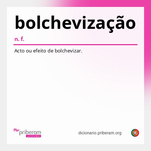 Significado de bolchevização