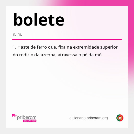 Significado de bolete
