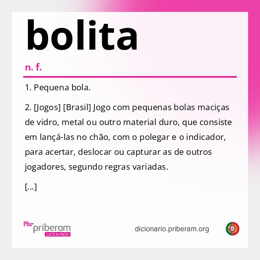 Significado de bolita