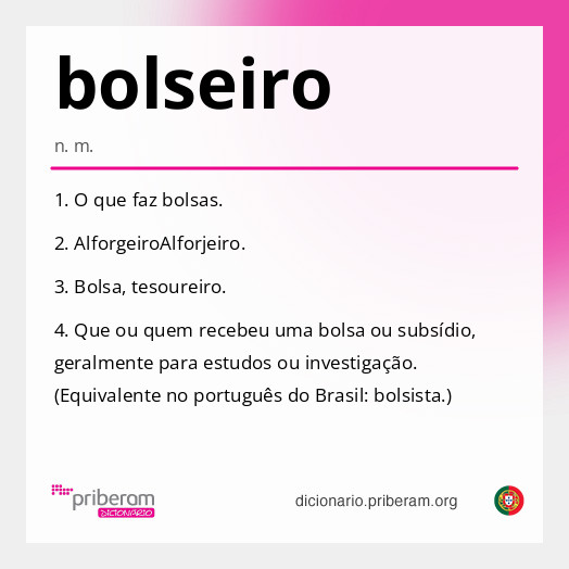 Significado de bolseiro