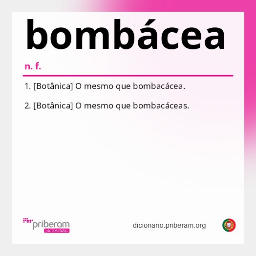 Significado de bombácea