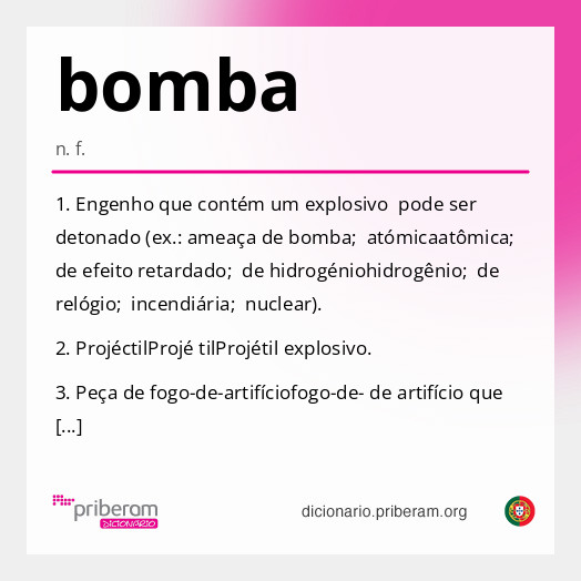 Significado de bomba