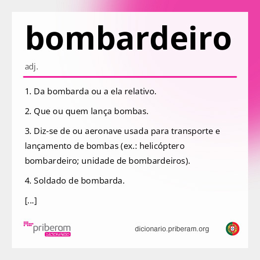 Significado de bombardeiro